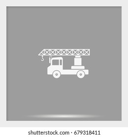 Truck crane icon.
