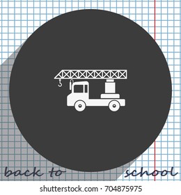 Truck crane icon.