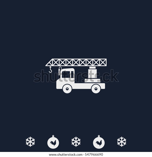 Truck crane\
icon.