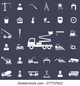 truck crane icon. Construction icons universal set for web and mobile