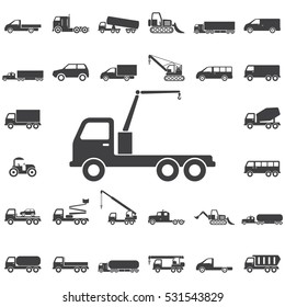 truck crane icon. Transport icons universal set for web and mobile
