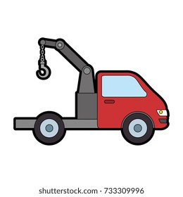 truck crane isolated icon