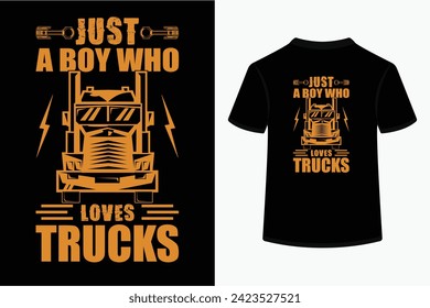 Truck creative typography vector art