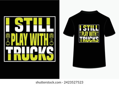 Truck creative typography vector art