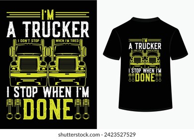 Truck creative typography vector art