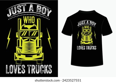 Kreative Trucker Typografie, Vektorkunst