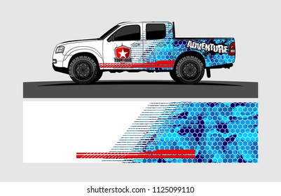 truck decal design vector. abstract background for vehicle vinyl wrap