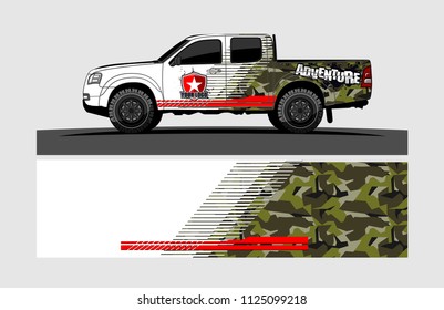 truck decal design vector. abstract background for vehicle vinyl wrap