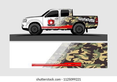 truck decal design vector. abstract background for vehicle vinyl wrap