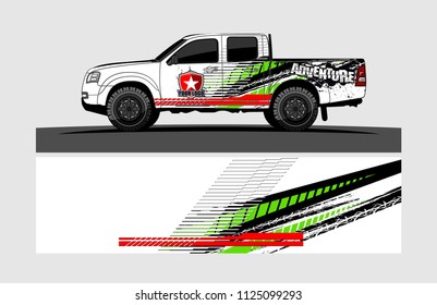 truck decal design vector. abstract background for vehicle vinyl wrap