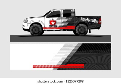 truck decal design vector. abstract background for vehicle vinyl wrap
