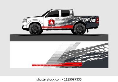 truck decal design vector. abstract background for vehicle vinyl wrap