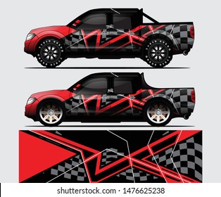 truck decal graphic wrap vector, abstract background