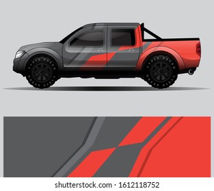 truck decal graphic wrap vector, abstract background