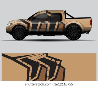truck decal graphic wrap vector, abstract background