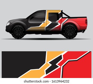 truck decal graphic wrap vector, abstract background