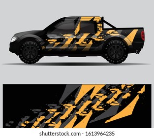 truck decal graphic wrap vector, abstract background