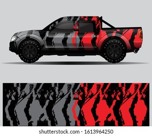truck decal graphic wrap vector, abstract background