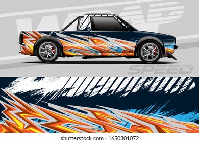 Vektorillustration der dekalen grafischen Verpackung, abstrakter Hintergrund