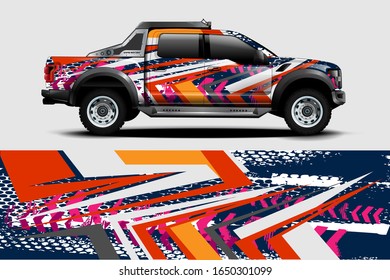 truck decal graphic wrap vector, abstract background