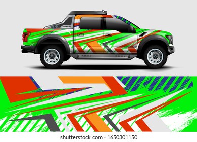 truck decal graphic wrap vector, abstract background