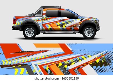 vector de ajuste gráfico de decal de coche, fondo abstracto