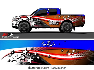 truck decal vector design. abstract grunge background for vehicle vinyl wrap