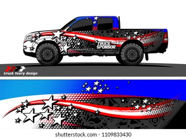 truck decal vector design. abstract grunge background for vehicle vinyl wrap