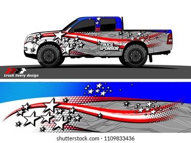 truck decal vector design. abstract grunge background for vehicle vinyl wrap