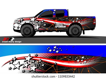 truck decal vector design. abstract grunge background for vehicle vinyl wrap