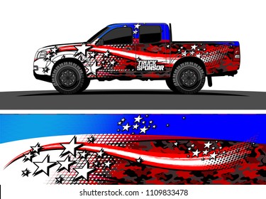 truck decal vector design. abstract grunge background for vehicle vinyl wrap