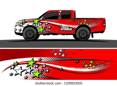 truck decal vector design. abstract grunge background for vehicle vinyl wrap