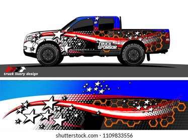 truck decal vector design. abstract grunge background for vehicle vinyl wrap