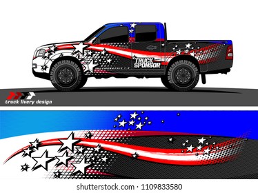 truck decal vector design. abstract grunge background for vehicle vinyl wrap