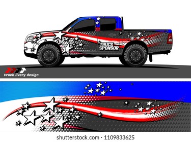 truck decal vector design. abstract grunge background for vehicle vinyl wrap