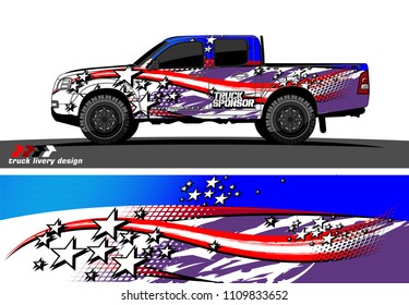 truck decal vector design. abstract grunge background for vehicle vinyl wrap