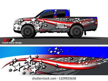 truck decal vector design. abstract grunge background for vehicle vinyl wrap