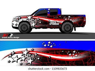truck decal vector design. abstract grunge background for vehicle vinyl wrap