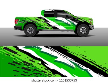 Truck Decal vector, Graphic abstract racing designs for vehicle Sticker vinyl wrap