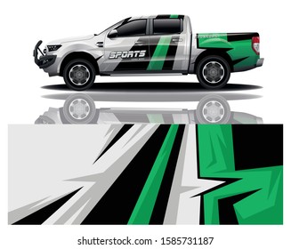Truck decal wrap design vector 