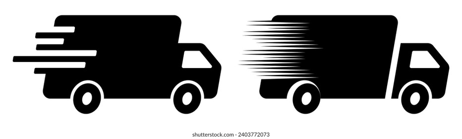 truck delivering orders and packages