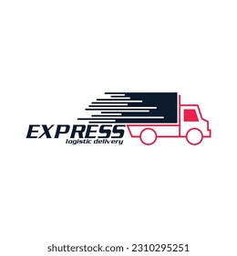 truck delivery express icon vector illustration template design logo