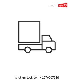 Truck Delivery Icon Design Illustration