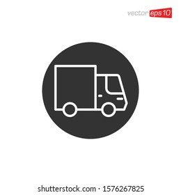 Truck Delivery Icon Design Illustration