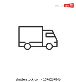 Truck Delivery Icon Design Illustration