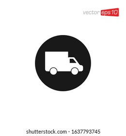 Truck Delivery Icon Design Illustration