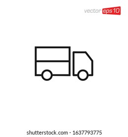 Truck Delivery Icon Design Illustration