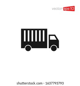 Truck Delivery Icon Design Illustration