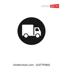 Truck Delivery Icon Design Illustration