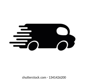 Truck delivery icon. Fast delivery sign. Vector illustration